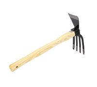 Ergonomic Handle Hand Digging Hoe Rake Tool, Sturdy Carbon Steel Gardening Digger, for Weeding, Harvesting, Digging, Planting