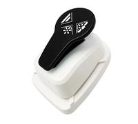 Ergonomic Handle Hole Punches Reduces User Fatigue 3 in 1 Multiple Size Punching High Capacity Design Paper Hole Puncher Scrapbooking Edges Decorators