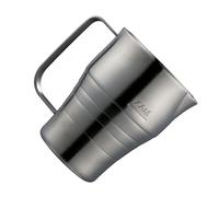 Ergonomic Handle Stainless Steel Frother Pitcher 900ml Milk Frothing Cup for Crafting Latte Art Hot Chocolate Kitchen Coffee Equipment with Measurement Marks