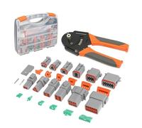 Ergonomic Handle Vehicle High Temperature Resistant Connector With 6 Pin Size And Ergonomic Crimping Tool 1600 Piece Crimpin Connector For Vehicles