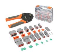 Ergonomic Handle Vehicle High Temperature Resistant Connector With 6 Pin Size And Ergonomic Crimping Tool 1600 Piece Cost Effective Automotive Electrical Repair Kit