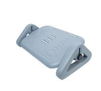 Ergonomic Height Adjustable Footrest with Massage Casters for Enhanced Sitting Comfort Height Modifiable Ergonomic Foot Stool for Individualized Comfort
