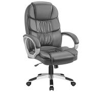 Ergonomic High Back Executive Office Chair - Heavy Duty PU Leather, Adjustable Comfortable Desk Seating with Swivel Wheels for Home & Office - Perfect for Men & Women (Brown)