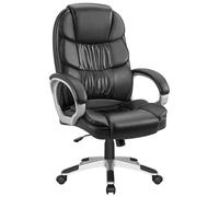 Ergonomic High Back Executive Office Chair - Heavy Duty PU Leather, Adjustable Comfortable Desk Seating with Swivel Wheels for Home & Office - Perfect for Men & Women (Brown)