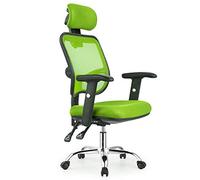 Ergonomic High Back Executive Swivel Computer Chair with Lumbar Support Height Adjustable Desk Chair Breathable Mesh Recliner Gaming Chair for Men Adults Green 60x60x110 125cm