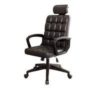 Ergonomic High Back Gaming Chair with Swivel Executive Task Chair for Home Office Wide Seat and PU Leather Backrest Adjustable Arms Gray/A Color Option.