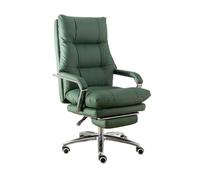 Ergonomic High Back Luxury Office Chair - Multifunctional Reclining Computer Chair for Home & Office Adjustable Lift & Rotate Comfort Sofa Chair (Green)
