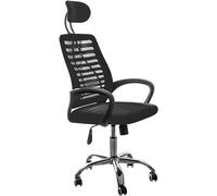 Ergonomic High Back Mesh Office Chair with Adjustable Lumbar Support and Headrest for Comfortable Seating in Home or Work Environments
