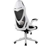 Ergonomic High Back Office Chair Swivel Mesh Task Chair with Padded Seat Adjustable Height Foldable Armrests & Head Support for Ultimate ComfortUnisex