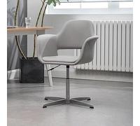 Ergonomic High Back Office Chair with Adjustable Swivel and Armrests, Cross Legged Base for Stability in Home and Office