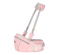 Ergonomic Hipseat Baby Carrier with Shoulder Strap, Waist Stool Seat for Carrying Baby Toddlers, Light Weight and Labor Saving Pink One Size