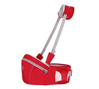 Ergonomic Hipseat Baby Carrier with Shoulder Strap, Waist Stool Seat for Carrying Baby Toddlers, Light Weight and Labor Saving Red One Size