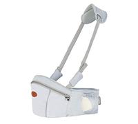 Ergonomic Hipseat Baby Carrier with Shoulder Strap, Waist Stool Seat for Carrying Baby Toddlers, Light Weight and Labor Saving Grey One Size