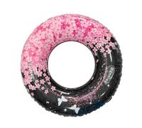 Ergonomic Inflatable Swimming Ring with Sequins Flower
