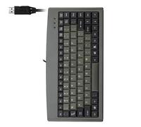 Ergonomic keyboard design for office industrial applications with compact 88KEY USB U+P option