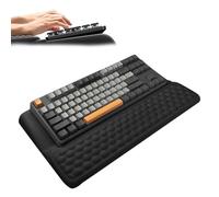 Ergonomic Keyboard Rest & Dual-Function Wrist Rest with Stand - Memory Foam Desk Support & Keyboard Riser/Stand Dual-Tilt Fit for 68/87/104 Key Keyboards for Office Gaming & Long Computer Use