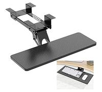 Ergonomic Keyboard Shelf with Sliding Mouse Tray - Desktop Extension Bracket, Adjustable Under Desk Drawer, Rotatable Slide Rail for Optimal Workspace nization