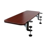 Ergonomic Keyboard Tray 90° Foldable Desk Extender For Home Office, Armrest Shelf N Table Mount, Support Arm, Increase Desk Space, 65Cm 80Cm Extra Wide Wooden Tray Platfo,Teak65*25Cm/26*10In