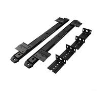 Ergonomic Keyboard Tray Runners 350mm Full Extension Slide Rail for Under Desk Drawer Computer Platform C Clamp Compatible Black