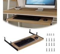 Ergonomic Keyboard Tray, Sliding Keyboard Shelf 54/60/70 x 27 cm, Heavy-Duty Load Capacity, Adjustable Storage Space, Reduces Muscle Fatigue, Enhances Work Efficiency