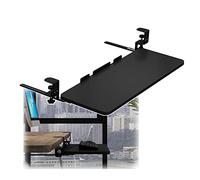 Ergonomic Keyboard Tray - Under Desk Sliding Drawer for Mouse & Keyboard - Clamp-On Pull-Out Platform for 520-750mm Keyboards - Enhance Workspace Comfort