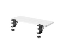 Ergonomic Keyboard Tray with Armrest, Adjustable Sliding Desk Mount, White, 55 x 24 cm - Enhance Comfort & Productivity for Home Use