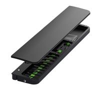 Ergonomic keyboard with 22 inch cleaning tool and storage for relief during wrist rest work and gaming games games study comfortable leather feel