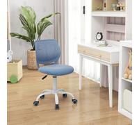 Ergonomic Kids Study Desk Chair Adjustable Rolling Swivel Blue