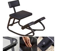 Ergonomic Kneeling Chair with Back Support, Posture Corrective Stool for Office, Rocking Balance Design to Relieve Fatigue and Promote Healthy Posture