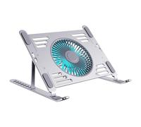 Ergonomic Laptop Coolers Pad Laptop Stand Cooling Pad With Aluminum Surfaces Quiet Operate MultiAngle Stand Aluminum
