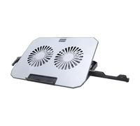 Ergonomic Laptop Cooling Pad With 2 Quiet Fans Phone Holder Function For Notebooks Up To 17" USB Connection Adjustable Laptop Stand
