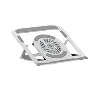 Ergonomic Laptop Holder with MultiAngle Aluminum Cooling Bracket with Quiet Fan 6 Height Invisible Folding Stand