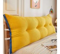 Ergonomic Large Bolster Headboard Pillow180cm Reading Support & Back Rest Removable Washable Cover for Bed Sofa ChairUltimate Comfort Solution