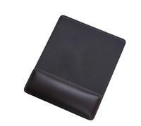 Ergonomic Leather Mouse Pad Mat Mousepad with Rest Wrist Support Non-Slip Rubber Base Memory Foam Waterproof Surface for Gaming Office(Coffee)