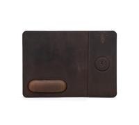 Ergonomic Leather Mouse Pad with Wrist Support, Comfort Memory Foam, Waterproof Surface, Non- Slip Rubber Base for Computer Laptop, Lightweight Rest for Home, Office & Travel