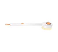 Ergonomic Long Handle Bath Brush with Shove Distributor Soft Polyamide Bristles Permanent ABS+PS+Power Building Hangable Plan Sanitary Wall Mounted Bath Brush