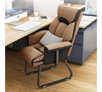 Ergonomic Lounge Chair for Office & Bedroom, Upholstered Reclining Sofa with L Shaped Armrest, Back Support and Sleeper Function for Ultimate Comfort