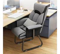 Ergonomic Lounge Chair for Office & Bedroom, Upholstered Reclining Sofa with L Shaped Armrest, Back Support and Sleeper Function for Ultimate Comfort