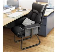 Ergonomic Lounge Chair for Office & Bedroom, Upholstered Reclining Sofa with L Shaped Armrest, Back Support and Sleeper Function for Ultimate Comfort