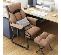 Ergonomic Lounge Chair for Office & Bedroom, Upholstered Reclining Sofa with L Shaped Armrest, Back Support and Sleeper Function for Ultimate Comfort