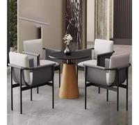 Ergonomic Lounge Chair Set with Side Table - Comfortable Armchair for Offices and Waiting Rooms, Modern Design for Enhanced Comfort and Style