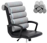 Ergonomic Lumbar Support Pillow for High Back Office Chair - Adjustable 6 Semicircular Back Cushion with Breathable Mesh Cover,Spine Support for Desk/Gaming Chairs, Neck/Upper/Lower Back Pain Relief