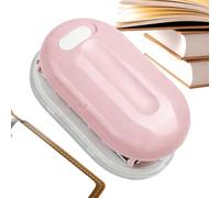 Ergonomic Manual Tool - Portable Piercing Apparatus, Desktop Notebook Accessory, Precision Sheet Management, Academic Study Materials, Loose Leaf Planner Usage, Compact Pocket Size Black Finish