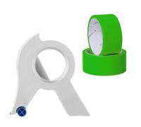 Ergonomic Masking Tape Applicator for Painting Project Comes with Roll of Decorating Masking for Easy Application Moulding Dispenser