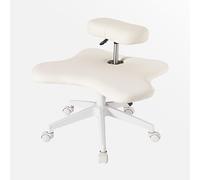 Ergonomic Meditation Office Chair - Cross Legged Kneeling Design with Wheels, Height Adjustable for Yoga and Home Use