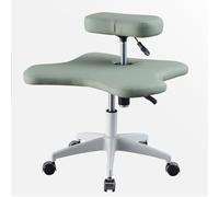 Ergonomic Meditation Office Chair - Cross Legged Kneeling Design with Wheels, Height Adjustable for Yoga and Home Use