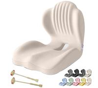 Ergonomic Memory Foam Seat Cushion & Back Support - L-Shaped Integrated Design for Office Chairs & Car Seats - Ultimate Comfort & Posture Correction