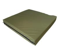Ergonomic Memory Foam Seat Cushion for Office Chair & Car 4cm Thick Waterproof Seat Pads Zipper Cover Easy-Clean, Durable Comfort Pads for Indoor/Outdoor Use (Olive Green, 45 x 45 cm / 18" x 18")