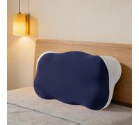Ergonomic Memory Sleep Cloud Pillow - Side Sleepers Pillow, Memory Foam Cervical, Adjustable Neck Support Pillow with Cooling Breathable Cover for Adults, Back & Stomach Sleepers (Dark Blue)