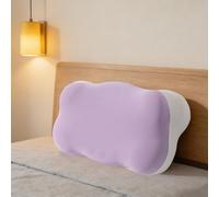 Ergonomic Memory Sleep Cloud Pillow - Side Sleepers Pillow, Memory Foam Cervical, Adjustable Neck Support Pillow with Cooling Breathable Cover for Adults, Back & Stomach Sleepers (Purple)